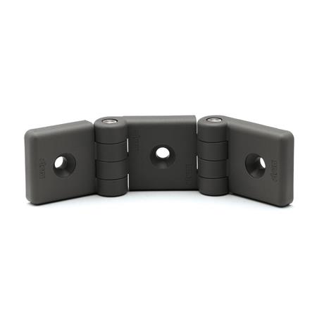 Otto Ganter Double Hinge Accessory for Profile System Plastic, GN 159.1